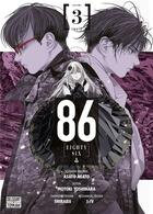 Couverture du livre « 86 [eighty six] Tome 3 » de Asato et Motoki Yoshihara aux éditions Delcourt