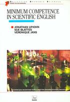 Couverture du livre « Minimum Competence In Scientific English » de Upjohn aux éditions Pu De Grenoble