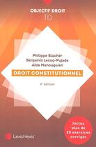 Couverture du livre « Travaux dirigés de droit constitutionnel (4e édition) » de Philippe Blacher et Collectif aux éditions Lexisnexis