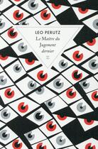 Couverture du livre « Le maître du jugement dernier » de Leo Perutz aux éditions Zulma