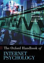 Couverture du livre « Oxford Handbook of Internet Psychology » de Adam Joinson aux éditions Oup Oxford