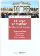 Couverture du livre « L'Europe En Mutation » de E Du Reau aux éditions Hachette Education