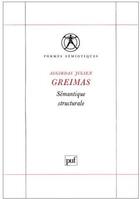 Couverture du livre « Sémantique structurale » de Greimas A.J aux éditions Puf