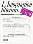 Couverture du livre « Information littéraire 2002 t.4 » de  aux éditions Belles Lettres