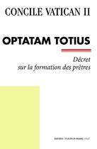 Couverture du livre « Concile Vatican II ; Optatam totius » de  aux éditions Bayard/fleurus-mame/cerf
