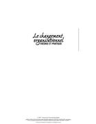 Couverture du livre « Le changement organisationnel ; théorie et pratique » de  aux éditions Pu De Quebec