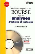 Couverture du livre « Optimiser sa gestion en bourse - 3e ed. » de Le Gall Annick aux éditions Maxima