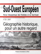 Couverture du livre « Géographie historique, pour un autre regard » de Philippe Dugot aux éditions Pu Du Midi