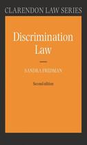 Couverture du livre « Discrimination Law » de Fredman Fba Sandra aux éditions Oup Oxford