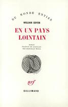 Couverture du livre « En un pays lointain » de William Goyen aux éditions Gallimard