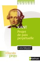 Couverture du livre « Projet de paix, de Kant » de Denis Huisman aux éditions Nathan