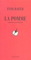 Couverture du livre « La pomme » de Enis Batur aux éditions Actes Sud