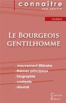 Couverture du livre « Le bourgeois gentilhomme, de Molière » de  aux éditions Editions Du Cenacle