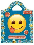 Couverture du livre « Emoji ; ma valisette d'activités ; 50 stickers » de Epix et Pimchou aux éditions Cerf Volant