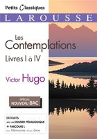 Couverture du livre « Les contemplations, livres I à IV » de Victor Hugo aux éditions Larousse