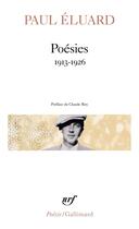 Couverture du livre « Poésies (1913-1926) » de Paul Eluard aux éditions Gallimard