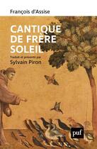 Couverture du livre « Cantique de Frère Soleil » de Francois D'Assise aux éditions Puf