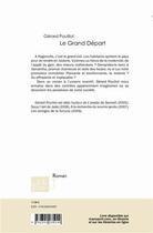 Couverture du livre « Le grand départ » de Gerard Pouillot aux éditions Le Manuscrit