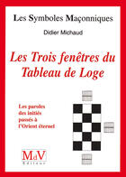 Couverture du livre « Les symboles maçonniques Tome 11 : les trois fenêtres du tableau de loge ; les paroles des initiés passés à l'Orient Eternel » de Didier Michaud aux éditions Mdv Editeur