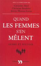 Couverture du livre « Quand Les Femmes S'En Melent » de Baudelot/Mossuz-Lava aux éditions La Martiniere