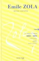 Couverture du livre « OEuvres complètes d'Emile Zola, tome 14 : Le sang et l'argent (1888-1891) » de Émile Zola aux éditions Nouveau Monde