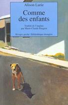 Couverture du livre « Comme des enfants » de Alison Lurie aux éditions Rivages