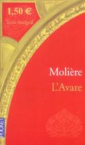 Couverture du livre « L'Avare » de Moliere aux éditions Pocket