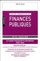 Couverture du livre « Revue francaise de finances publiques n 141 - 2018 » de  aux éditions Lgdj