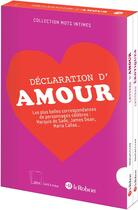 Couverture du livre « Déclaration d'amour ; coffret » de Agnès Pierron aux éditions Le Robert