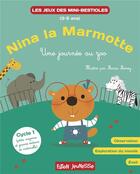 Couverture du livre « Nina la marmotte explore le monde : une journée au zoo » de Marie Morey et Lucie Hoornaert aux éditions Faton Jeunesse