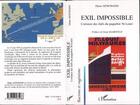 Couverture du livre « Exil impossible : L'errance des Juifs du paquebot 