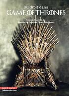 Couverture du livre « Du droit dans Game of Thrones » de Peran Plouhinec et Quentin Le Pluard aux éditions Mare & Martin
