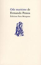 Couverture du livre « Ode maritime » de Fernando Pessoa aux éditions Fata Morgana