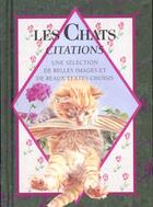 Couverture du livre « Chats, citations » de Exley H aux éditions Exley