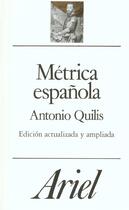 Couverture du livre « Metrica espanola » de  aux éditions Ophrys