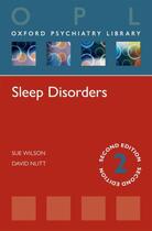 Couverture du livre « Sleep Disorders (Oxford Psychiatry Library) » de Nutt David aux éditions Oup Oxford