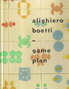 Couverture du livre « Alighiero boetti game plan » de Cooke aux éditions Tate Gallery