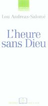 Couverture du livre « L' Heure sans Dieu : Et autres histoires pour enfants » de Lou Andreas-Salome aux éditions Editions Rue D'ulm