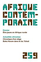 Couverture du livre « Afrique contemporaine 2016/3 - 259 - etre jeune en afrique rurale » de  aux éditions De Boeck Superieur