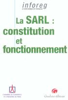 Couverture du livre « Sarl (la) » de Ccip aux éditions Gualino