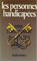 Couverture du livre « Personnes handicapees » de  aux éditions Solesmes