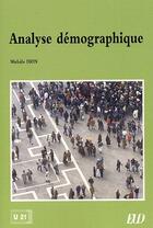 Couverture du livre « Analyse démographique » de Michele Dion aux éditions Pu De Dijon