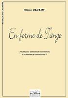 Couverture du livre « En forme de tango (3 quintettes) » de Vazart Claire aux éditions Delatour