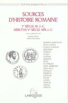 Couverture du livre « Sources D'Histoire Romaine » de Loriot et Badel aux éditions Larousse