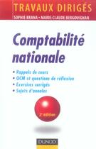 Couverture du livre « Td Comptabilite Nationale (2e Edition) » de Sophie Brana aux éditions Dunod