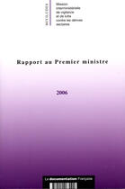 Couverture du livre « Rapport d'activité 2006 de la miviludes » de  aux éditions Documentation Francaise