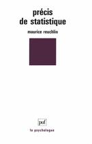 Couverture du livre « Précis de statistique » de Maurice Reuchlin aux éditions Puf