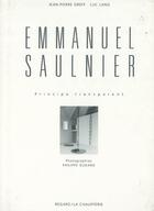 Couverture du livre « Emmanuel saulnier » de Greff/Lang/Oudard aux éditions Le Regard