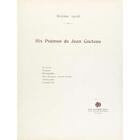 Couverture du livre « Poemes de jean cocteau (6) --- voix et piano » de Jacob Dom Clement aux éditions Jobert