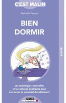 Couverture du livre « Bien dormir, c'est malin » de Nathalie Ferron aux éditions Leduc